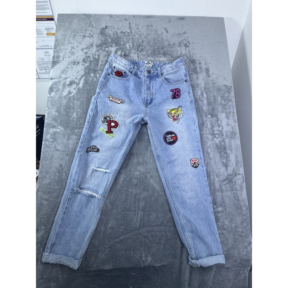 Rock and Rev Women's Blue Denim Jeans Size 6 100% Cotton